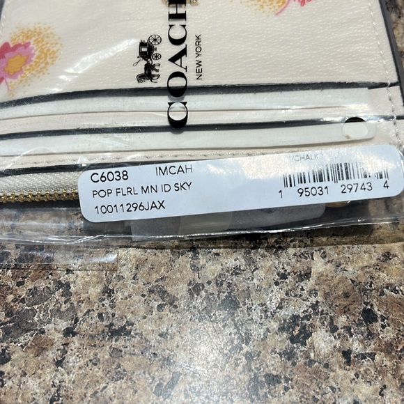 Coach Mini Skinny ID Case With Pop Floral Print - Picture 3 of 6